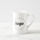 Simple Logo Branding Business Promotional ボーンチャイナマグカップ (右)