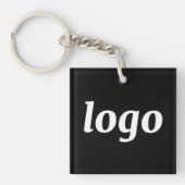 Simple Logo Branding Promotional Business キーホルダー (正面)