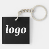 Simple Logo Branding Promotional Business キーホルダー (裏面)