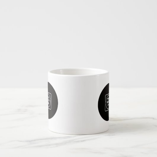 Simple Logo Business Branding Espresso Mug エスプレッソカップ (正面)