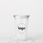 Simple Logo Business Branding Promotional アクリルタンブラー (正面)