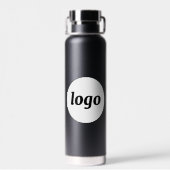 Simple Logo Business Branding Promotional ウォーターボトル (背面)
