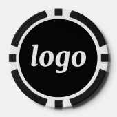 Simple Logo Business Promotional Branding ポーカーチップ (正面)
