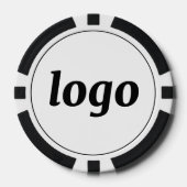 Simple Logo Business Promotional Branding ポーカーチップ (正面)