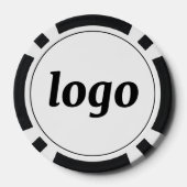 Simple Logo Business Promotional Branding ポーカーチップ (裏面)