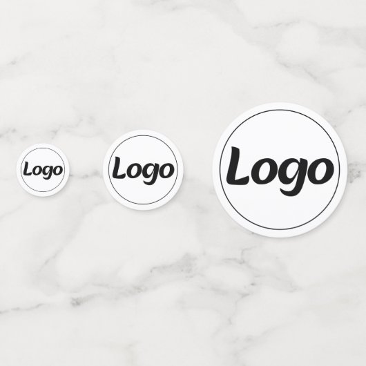 Simple Logo Custom Business Promotional コンフェッティ (正面)