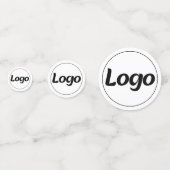 Simple Logo Custom Business Promotional コンフェッティ (裏面)
