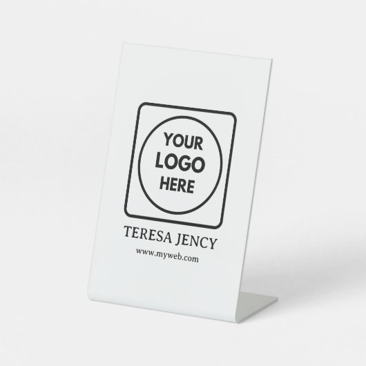 Simple Logo Display Stand for Branding 台座サイン (正面)