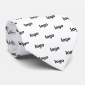 Simple Logo Pattern Business ネクタイ (ロール)
