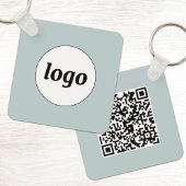 Simple Logo QR Code Business キーホルダー