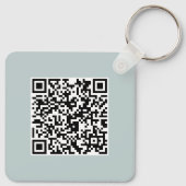 Simple Logo QR Code Business キーホルダー (裏面)