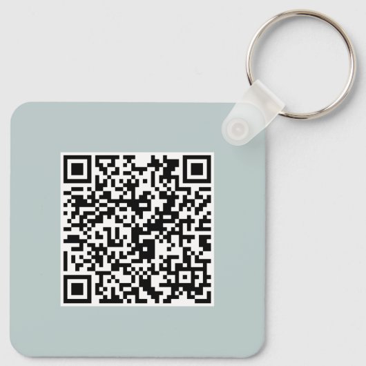 Simple Logo QR Code Business キーホルダー (裏面)