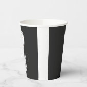 Simple Logo QR Code Business Black 紙コップ (左)