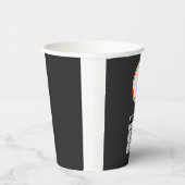 Simple Logo QR Code Business Black 紙コップ (右)