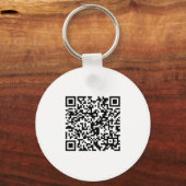 Simple Logo QR Code Business Branding Promotional キーホルダー (裏面)