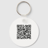 Simple Logo QR Code Business Branding Promotional キーホルダー (裏面)