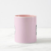 Simple Logo QR Code Business Pink マグカップ (中央)