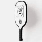 Simple Logo QR Code Business Promo Design ピックルボールラケット (左)