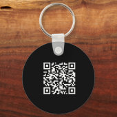 Simple Logo QR Code Business Promotional Keychain キーホルダー (裏面)