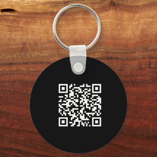 Simple Logo QR Code Business Promotional Keychain キーホルダー (裏面)