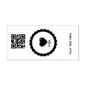 Simple Logo 'QR Code' Text Business Promotional ラバースタンプ (インプリント)