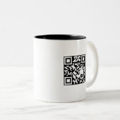 Simple Logo QR Code Two Tone Business Mug ツートーンマグカップ (正面右)
