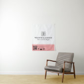 Simple Logo QR Vendor Event Promotional Display タペストリー (インサイチュ)
