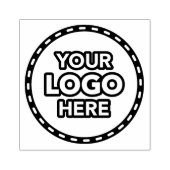 Simple Logo Rubber Stamp for Business Branding ラバースタンプ (インプリント)