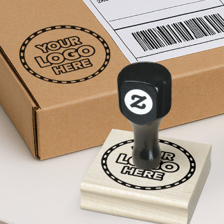 Simple Logo Rubber Stamp for Business Branding ラバースタンプ