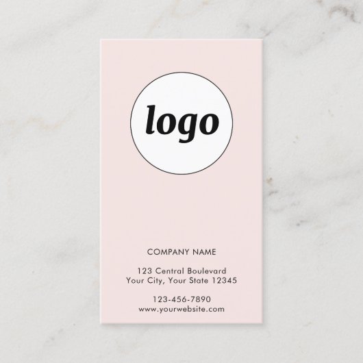 Simple Logo Text Business Customer Loyalty Card 名刺 (正面)