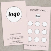 Simple Logo Text Business Customer Loyalty Card 名刺