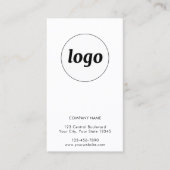 Simple Logo Text Business Customer Loyalty Card 名刺 (正面)