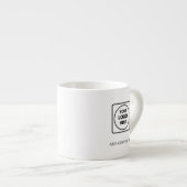 Simple Logo Text Business Espresso Mug エスプレッソカップ (正面右)