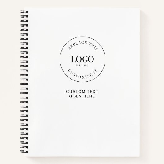 Simple Logo website Text QR CODE Website ノートブック (正面)