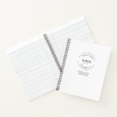 Simple Logo website Text QR CODE Website ノートブック (内部)