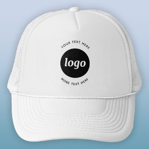 Simple Logo With Text Business キャップ