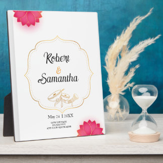 Simple Lotus Minimalist wedding  フォトプラーク