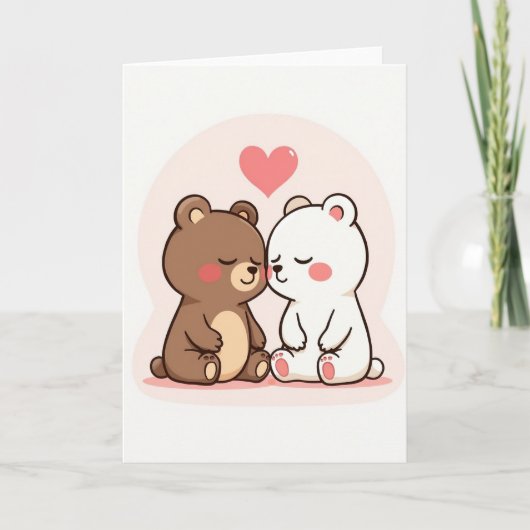 Simple Love Bears Card カード (正面)
