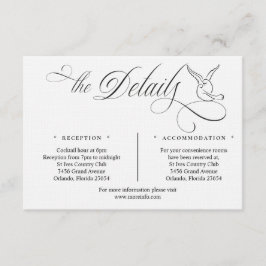 Simple Love Birds Script Details Enclosure Card エンクロージャーカード