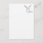 Simple Love Birds Script Details Enclosure Card エンクロージャーカード (裏面)