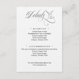 Simple Love Birds Script Details Enclosure Card エンクロージャーカード