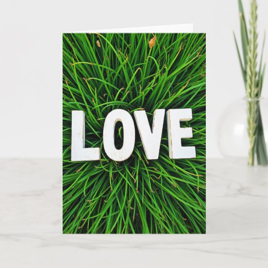 Simple Love Grass Card カード (正面)