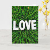Simple Love Grass Card カード (黄色い花)