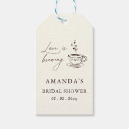 Simple Love is Brewing Coffee Bridal Shower  ギフトタグ