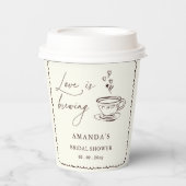 Simple Love is Brewing Coffee Bridal Shower  紙コップ (正面)