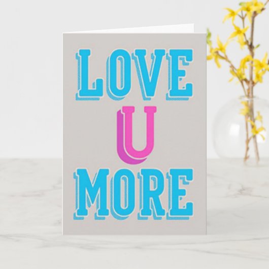 Simple Love U More Card カード (黄色い花)
