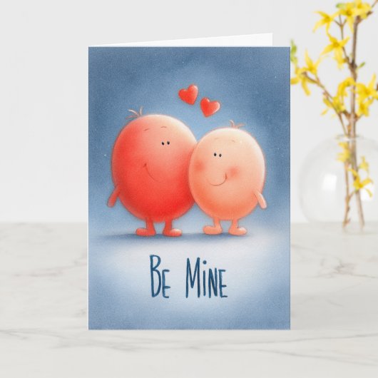 Simple Love Valentine Card カード (黄色い花)