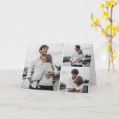 Simple Love Valentine's Day 3-Photo Card – 白 カード (黄色い花)