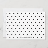 Simple Love Valentine's Day 3-Photo Card – 黒 招待状 (裏面)