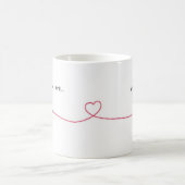 Simple Love Words Coffee Mug – Romantic Gift for C コーヒーマグカップ (中央)